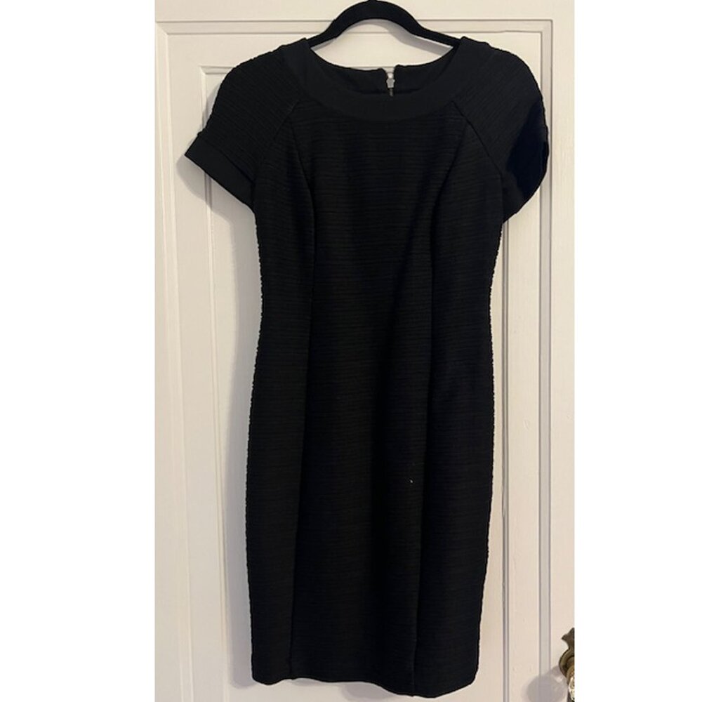 Anthropologie Maeve Black Scuba fit dress